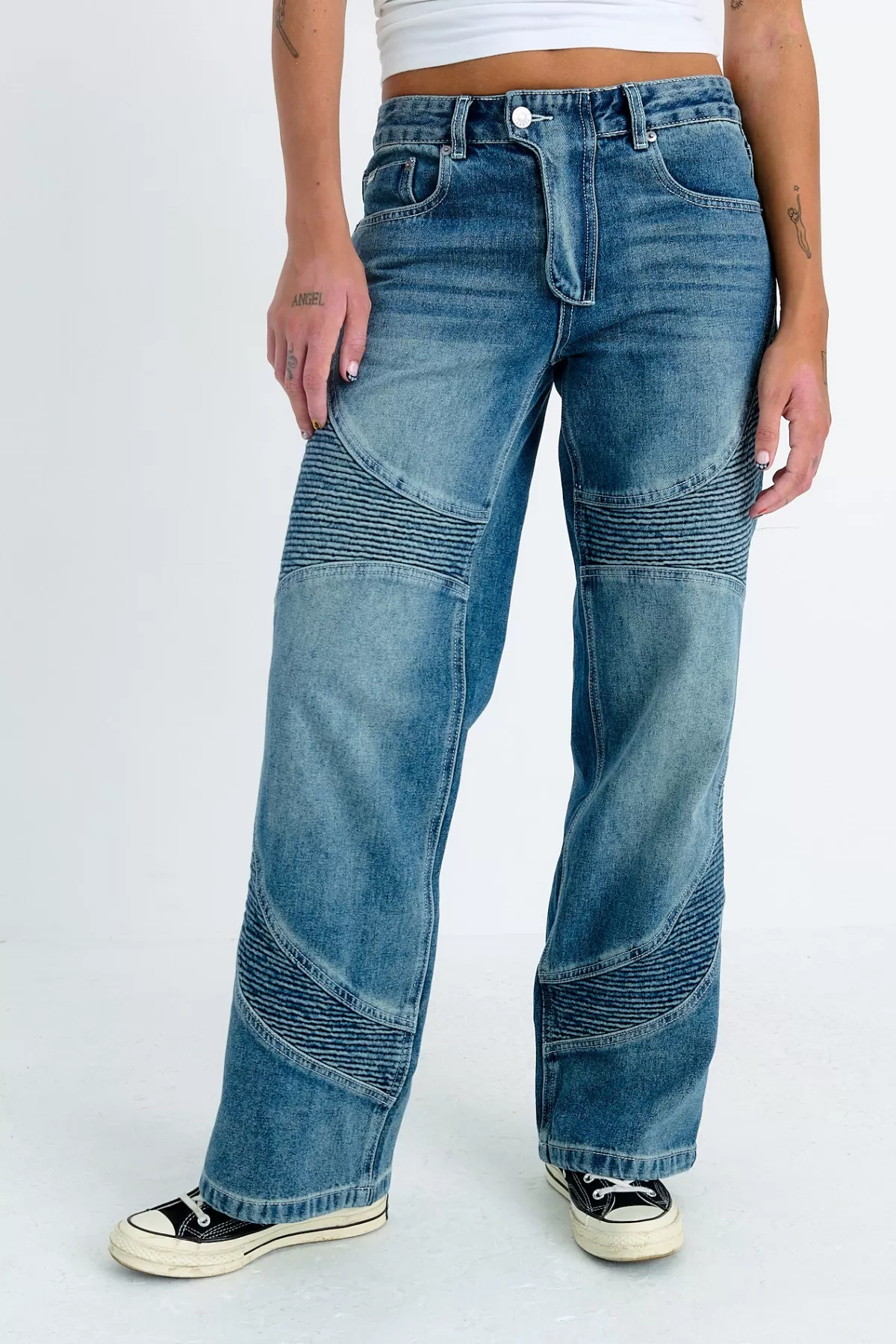 Sale The Ragged Priest Auto Low Rise Dad Jean