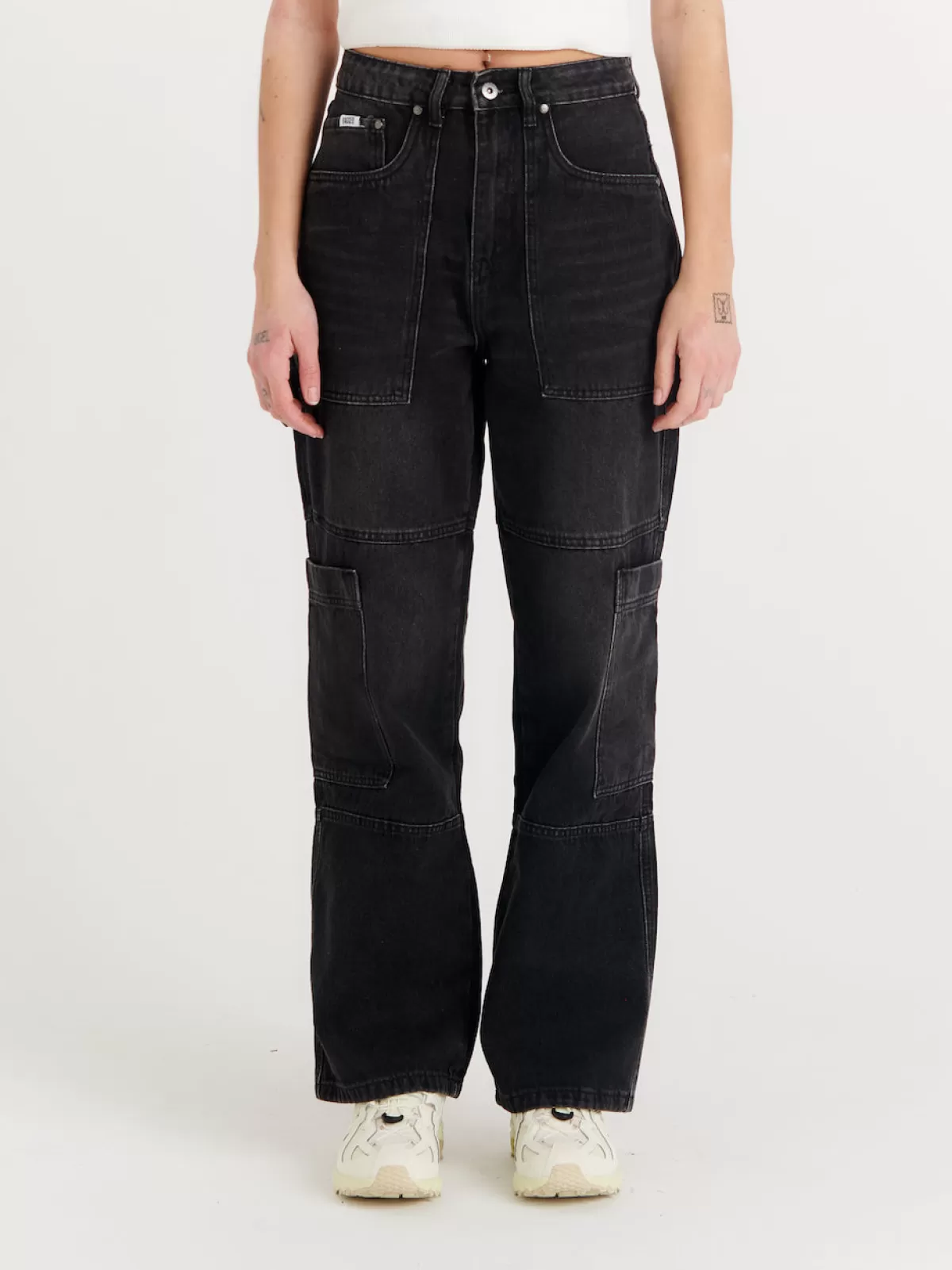 Clearance The Ragged Priest Combat Jean Faded Black