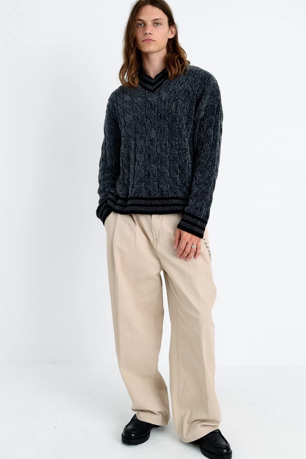 Discount The Ragged Priest Dweeb Cable Knit Jumper