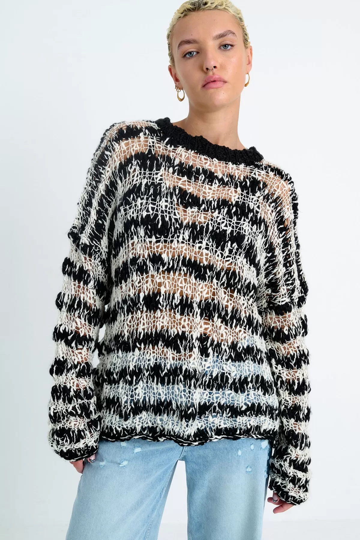 Sale The Ragged Priest Element Stripe Knit