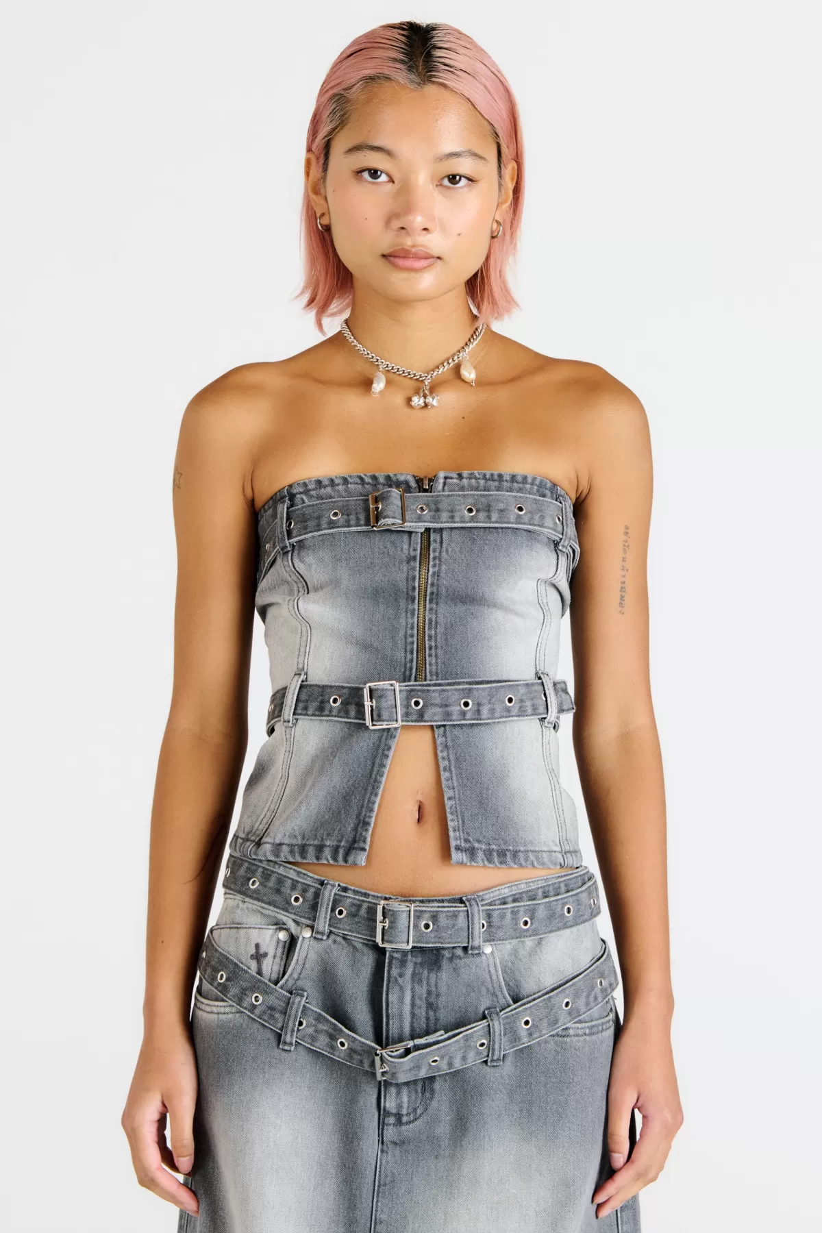 Best The Ragged Priest Expanse Denim Corset