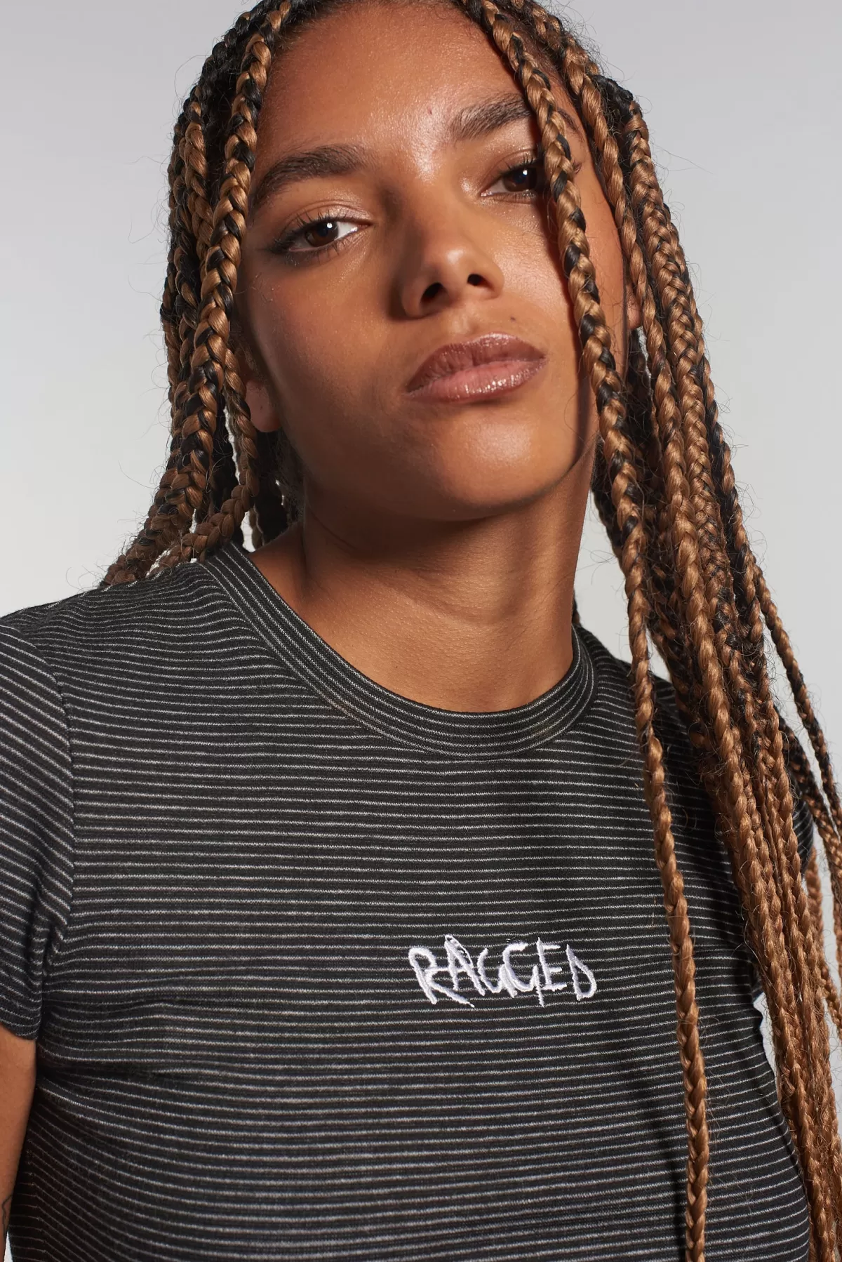 Shop The Ragged Priest Ragged Stripe Baby Tee