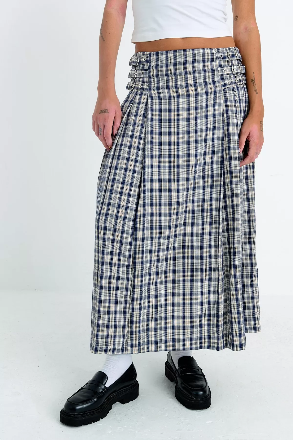 Sale The Ragged Priest Roary Check Maxi Skirt