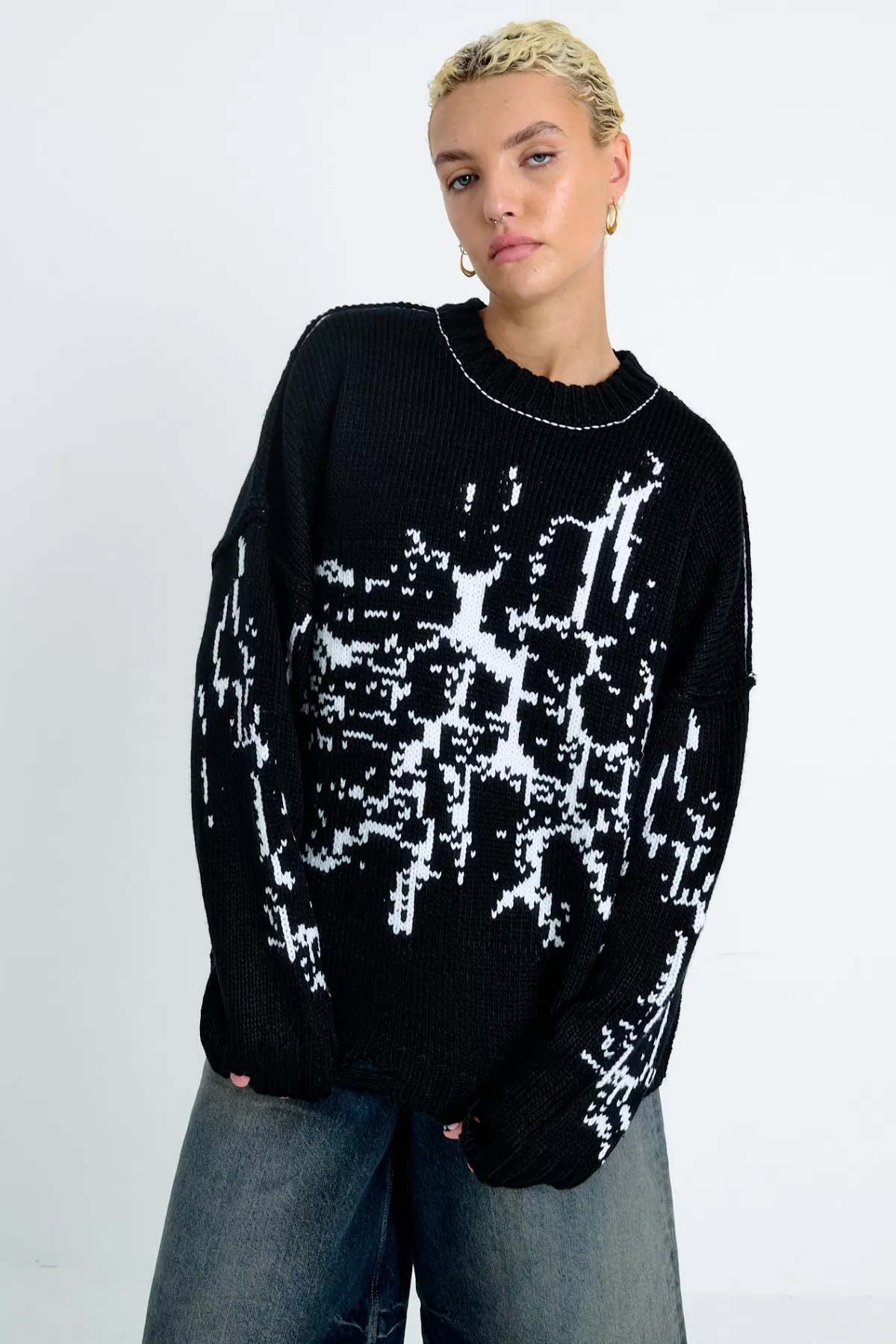 Hot The Ragged Priest Shatter Knit Jumper