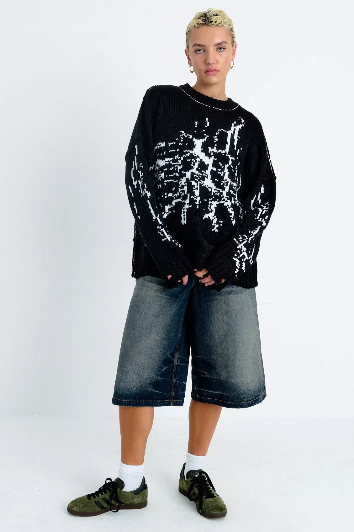 Hot The Ragged Priest Shatter Knit Jumper