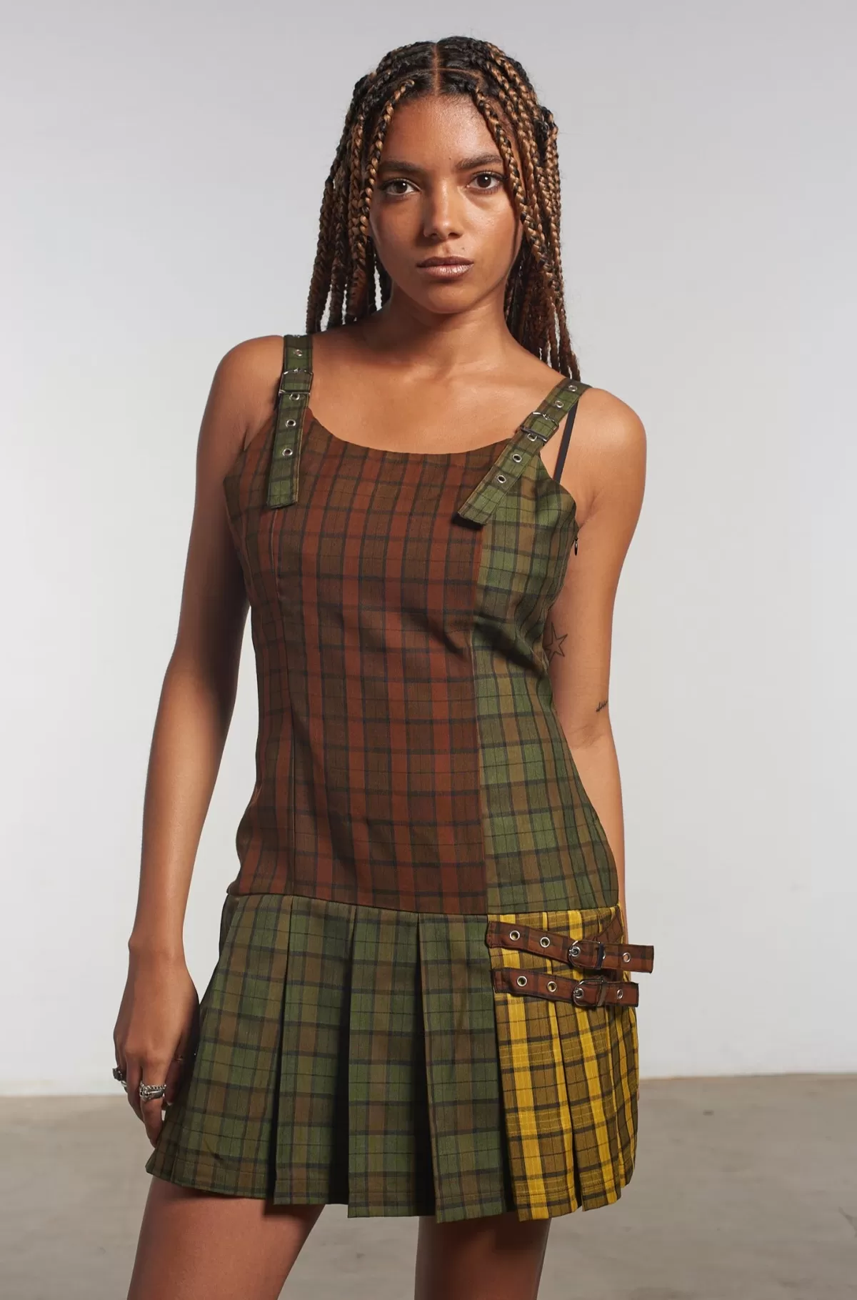 Sale The Ragged Priest Viv Tartan Mini Dress